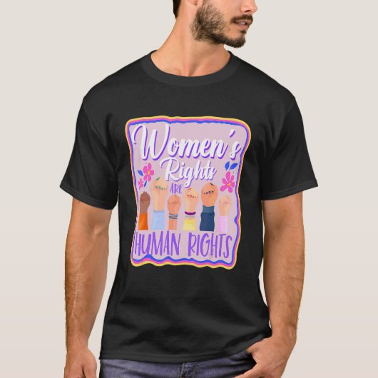 女性女性権利女性権利女性権利女性権利女性権利女性権利女性権利 Tシャツ (正面)