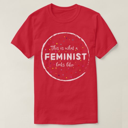 女性女性権平等3 Tシャツ (デザイン正面)