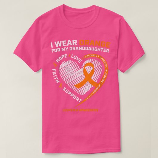 女性女性私は衣服オレンジ私の孫娘ル Tシャツ (デザイン正面)