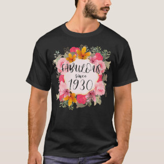 女性女性92歳1930年Happ以来の素晴らしい Tシャツ