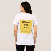 女性妻ボスティー#women tシャツ (裏面全面)