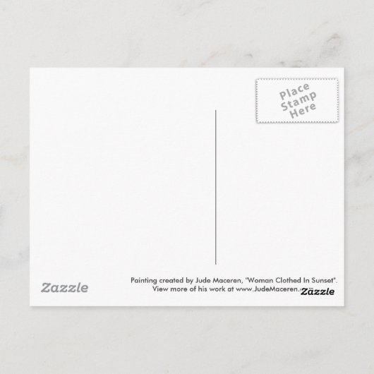 女性姿インオーキッド – はがき (裏面)