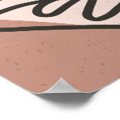 女性姿ワンラインスケッチ抽象芸術アートプリント ポスター (角)