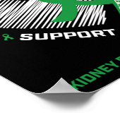 女性子供の父親ギフトパパ腎臓病アワレネ ポスター (角)