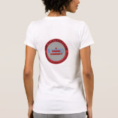 女性子犬プレーヤーのTシャツ Tシャツ (裏面)