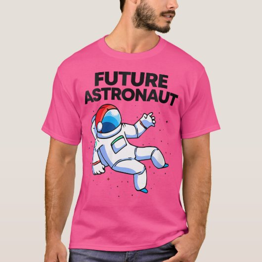 女性宇宙飛行士ギフトおもしろい宇宙天文学 Tシャツ (正面)