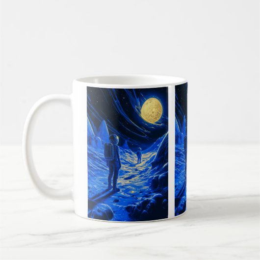 女性宇宙飛行士 コーヒーマグカップ (左)