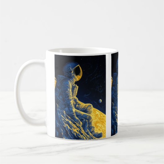 女性宇宙飛行士 コーヒーマグカップ (左)