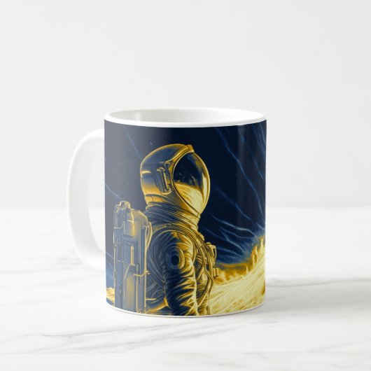 女性宇宙飛行士 コーヒーマグカップ (正面左)