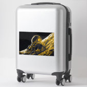 女性宇宙飛行士 シール (スーツケース)