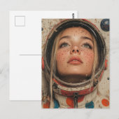 女性宇宙飛行士 ポストカード (正面/裏面)