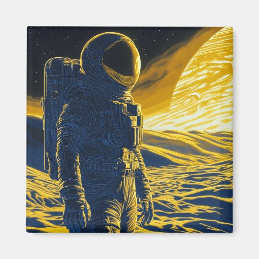 女性宇宙飛行士 マグネット (正面)