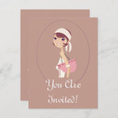 女性宝石店のカスタマイズ可能な項目 インビテーションポストカード (正面/裏面)