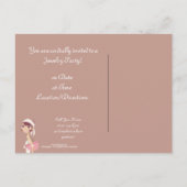 女性宝石店のカスタマイズ可能な項目 インビテーションポストカード (裏面)