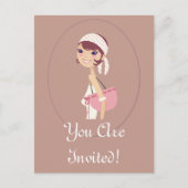 女性宝石店のカスタマイズ可能な項目 インビテーションポストカード (正面)