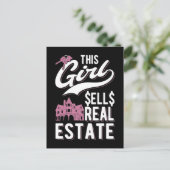 女性実在財団代理店女おもしろいの子 ポストカード (スタンド正面)