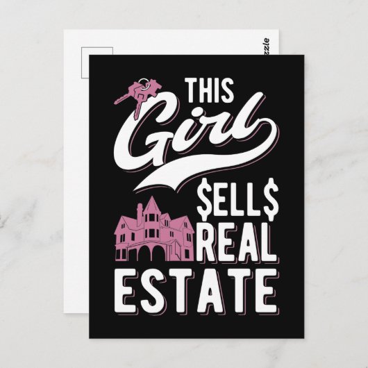 女性実在財団代理店女おもしろいの子 ポストカード (正面/裏面)