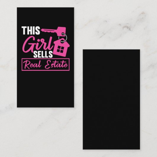 女性実在資産業者少女資産投資家 名刺 (正面/裏面)