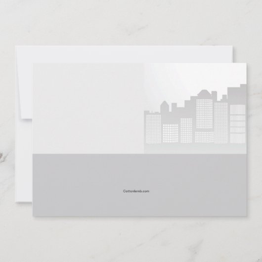 女性実業家の退職のパーティの招待状 招待状 (裏面)