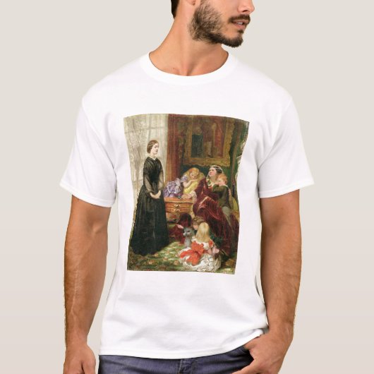 女性家庭教師1860年(キャンバスの油) Tシャツ (正面)
