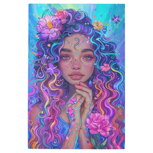 *~*女性密教女神SC4フローラピンク メタルプリント (正面)