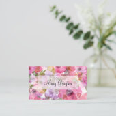 女性専門のデザイン 名刺 (スタンド正面)