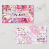 女性専門のデザイン 名刺 (正面/裏面)