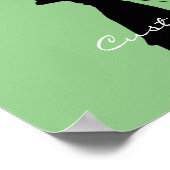 女性射手シルエットサンダー_コーブ ポスター (角)