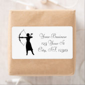 女性射手シルエットサンダー_コーブ ラベル (インサイチュ)