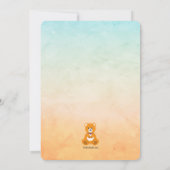 女性小児科の卒業招待状 招待状 (裏面)