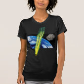 女性小惑星地球シャツ Tシャツ (正面)