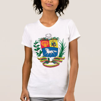 女性小柄いTシャツ紋章付き外衣 Tシャツ
