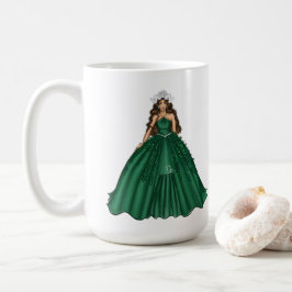 女性山羊座女神カスタム文字 コーヒーマグカップ