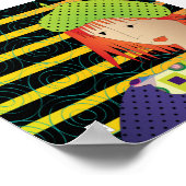 女性帽子ベレー帽ポスター ポスター (角)