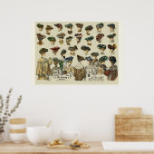 女性帽子1905年ボストン ポスター (キッチン)