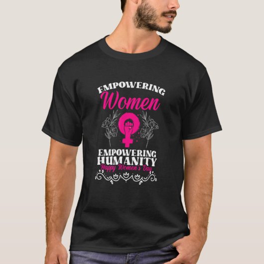 女性平等フェミニズム女性解放女性解放運動 Tシャツ (正面)