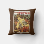 女性広告Posteが付いているパーフェクタの自転車 クッション (裏面)