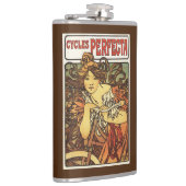 女性広告Posteが付いているパーフェクタの自転車 フラスク (右)