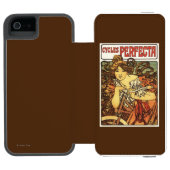 女性広告Posteが付いているパーフェクタの自転車 Incipio iPhoneウォレットケース (フォリオオープン)