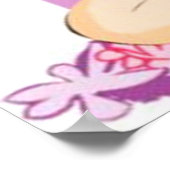 女性座る – ポスター (角)