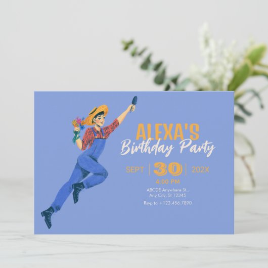 女性庭師 招待状 (スタンド正面)