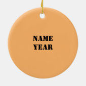 女性建築ワーカーとツールオーナメント セラミックオーナメント (裏面)