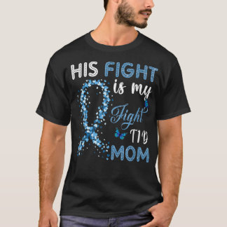女性彼の戦いは私のT1Dママ糖尿病の闘い Tシャツ