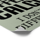 女性微分積分ポスタおもしろいーサイン ポスター (角)