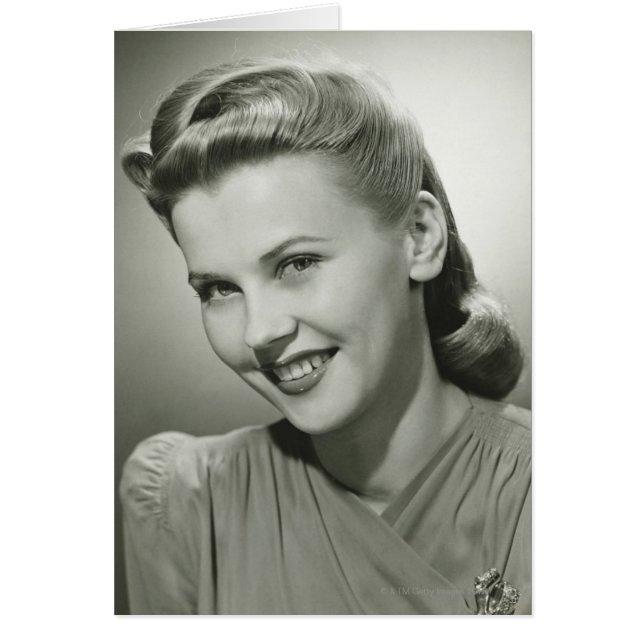 女性微笑の2 (正面)