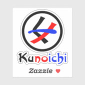 女性忍者久野市くノ一 シール (シート)