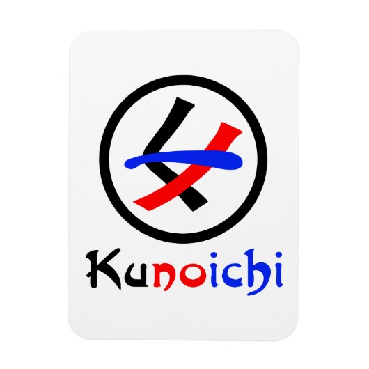 女性忍者久野市くノ一 マグネット (縦)