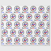 女性忍者久野市くノ一 ラッピングペーパー (フラット)