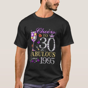 女性応援30歳EST 1995 30th Birthd Tシャツ