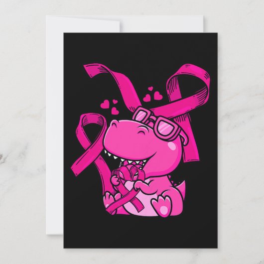 女性恐竜乳がん認識度ドクターズWa 招待状 (正面)